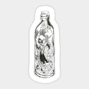 Fantastic Creature in a Bottle Sticker